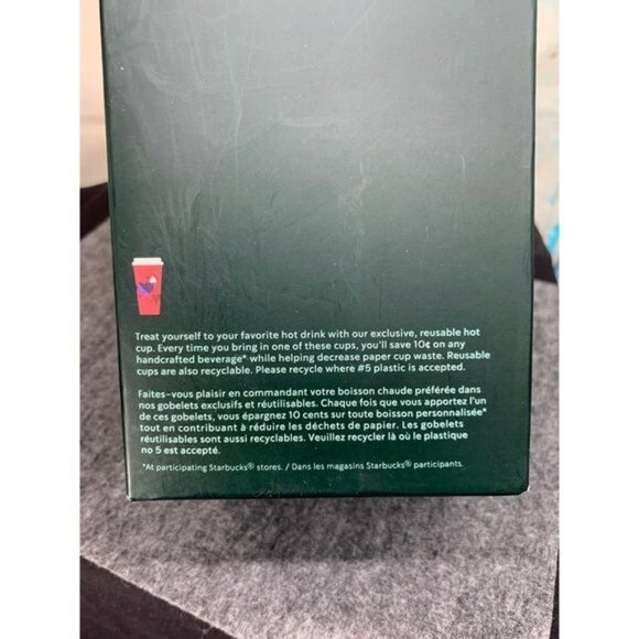 NIB Collectable Starbucks 2020 Valentines Re-useable Hot Cups (Set of 6) - Picture 12 of 14